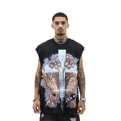 Black Made From Pain t-shirt by HeightsDistrict with bold graphic design on the front.