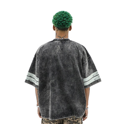 Gray Varsity Eleven T-shirt by HeightsDistrict featuring a classic varsity design and comfortable fit.