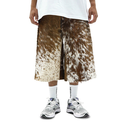 Cowhide Leather Shorts
