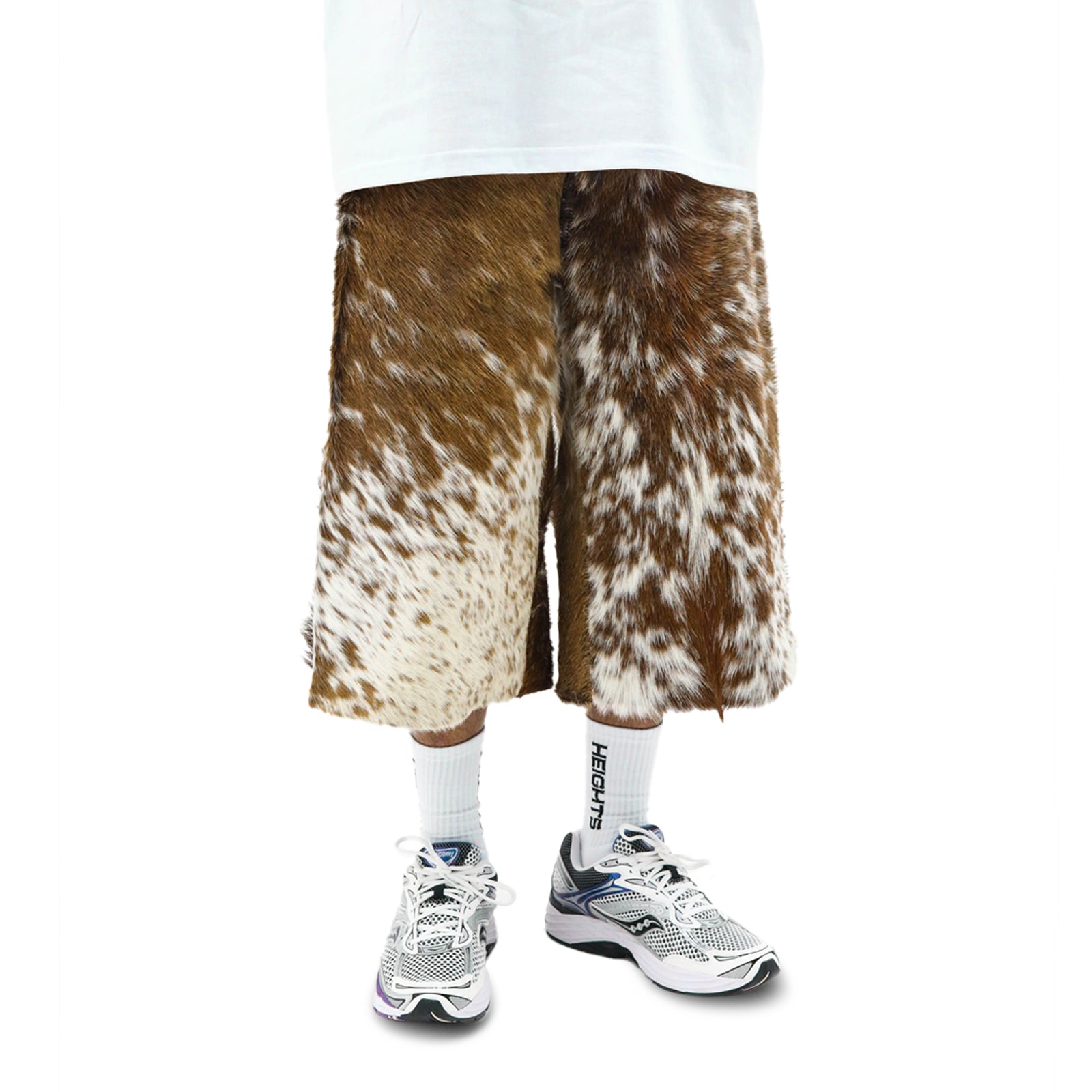 Cowhide Leather Shorts