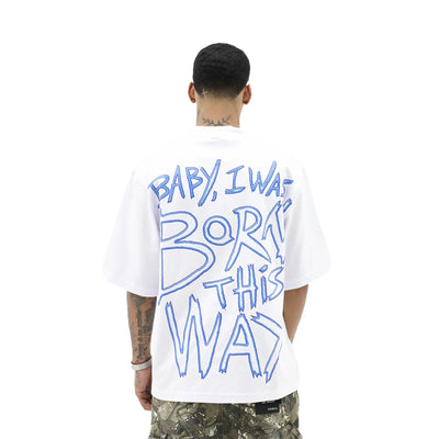 Born This Way T-Shirt by HeightsDistrict, featuring a stylish graphic design on a comfortable casual shirt.