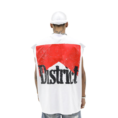 HeightsDistrict The District T-shirt in black, featuring a stylish graphic design on the front, made from soft cotton fabric.