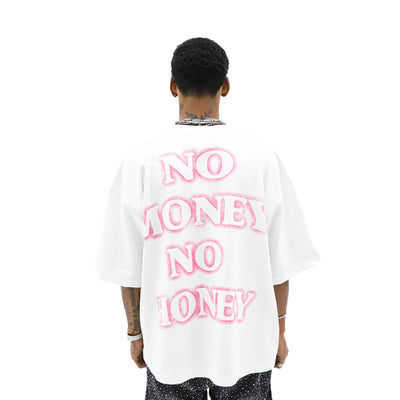 Dirty Souf No Money No Honey T-shirt in black, featuring bold white text design on the front.