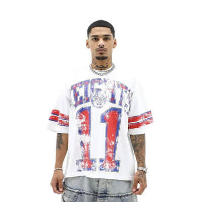 Varsity Eleven T-shirt from HeightsDistrict featuring a stylish design on a comfortable fabric shirt.