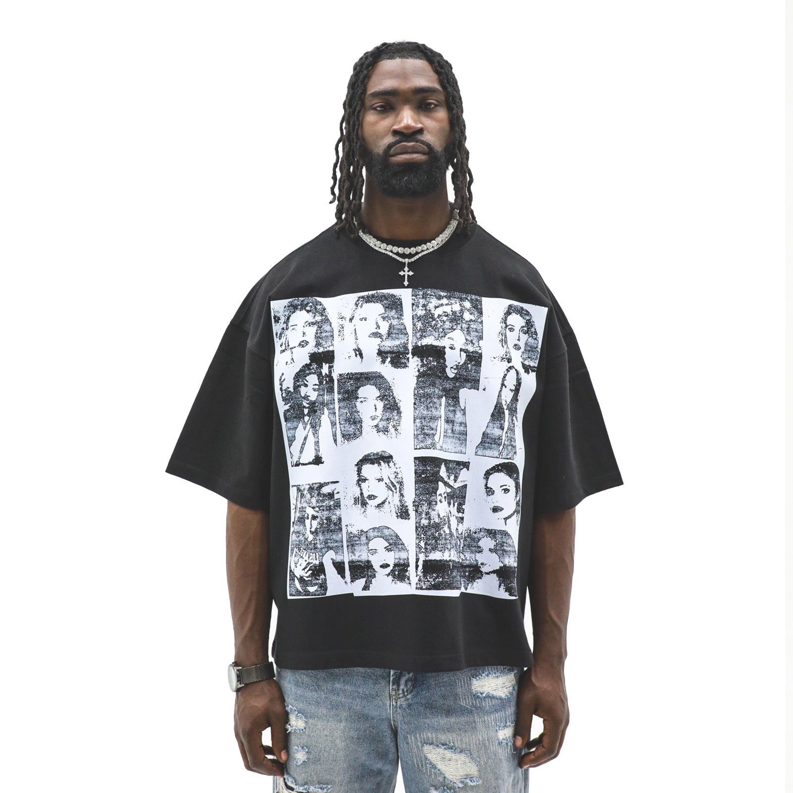 Women's HeightsDistrict Heal Pain T-Shirt with comfortable fit and casual style, featuring a simple graphic design on the front.