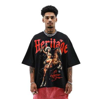 Heritage Classics Heritage Warrior T-shirt featuring a bold graphic design on a comfortable cotton shirt.