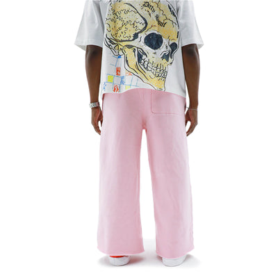 HeightsDistrict Essential Fleece Flares 2.0 pants in cozy fleece fabric, showcasing a relaxed fit and stylish flare leg design.