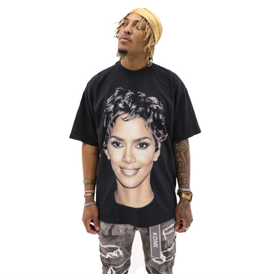 Public Relations Halle T-shirt featuring a stylish design, displayed on a plain background, showcasing the casual and trendy apparel.