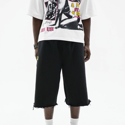 HeightsDistrict wide-leg shorts made from 500 GSM denim, featuring a relaxed fit and casual style, shown in the image.