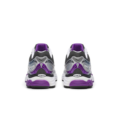 Saucony ProGrid Omni 9 running shoes featuring a sleek design and breathable mesh upper in a dynamic color scheme.