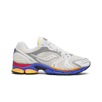 Saucony ProGrid Triumph 4 Galaxy running shoes with a sleek design and cushioned sole for comfort and support.