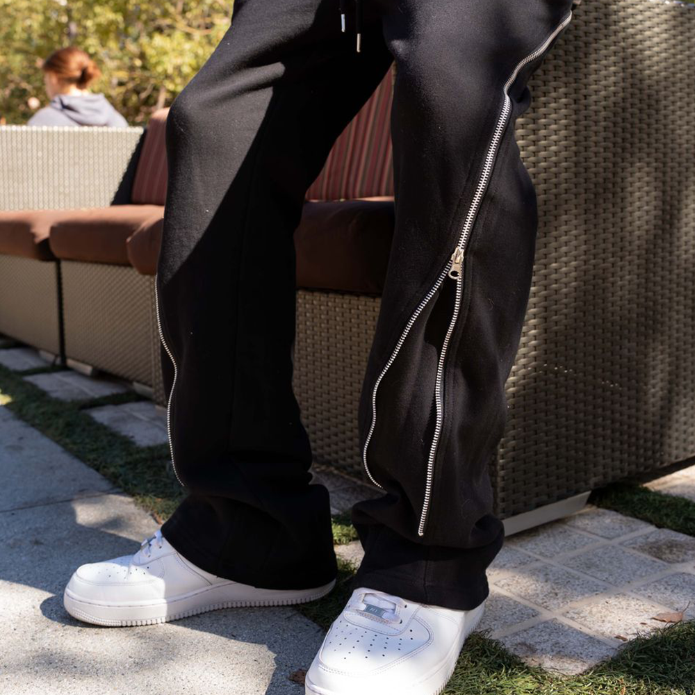 Zip Flare Sweatpants