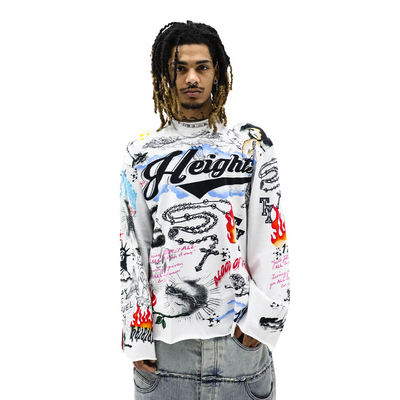 White Saints Heights T-shirt by HeightsDistrict featuring a clean design and comfortable fit.