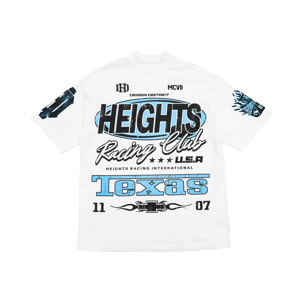 Heights Racing Club — front flat lay on a white background.