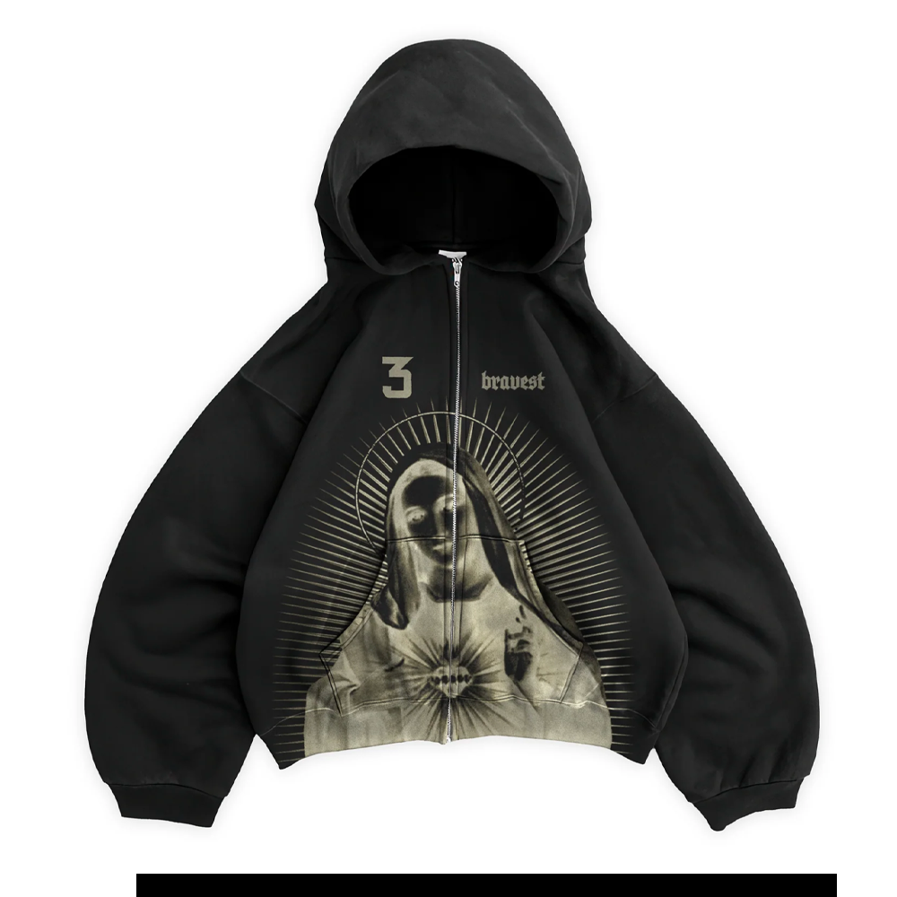 Bravest Zip Up Hoodie