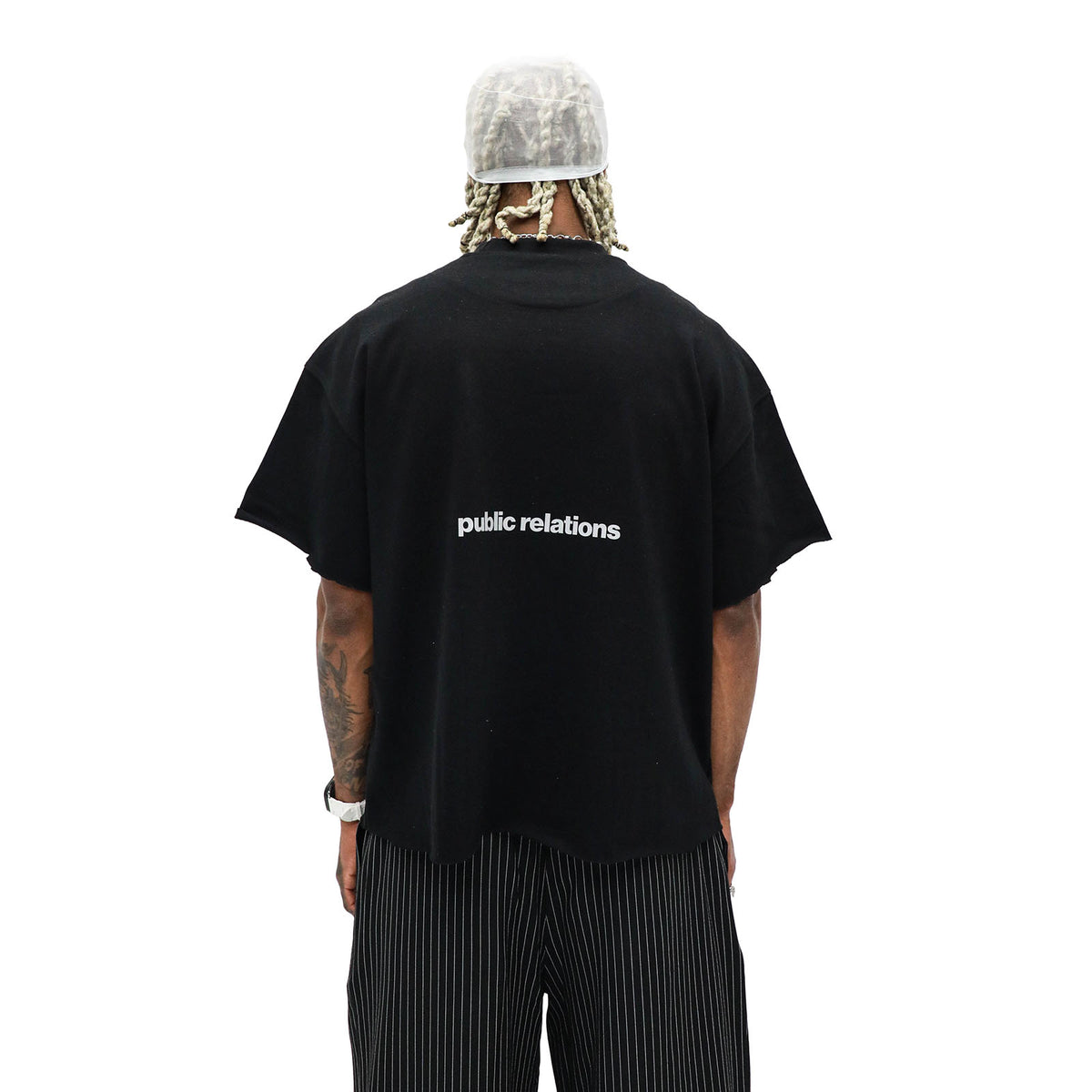 Call Me Baby T-shirt modeled back