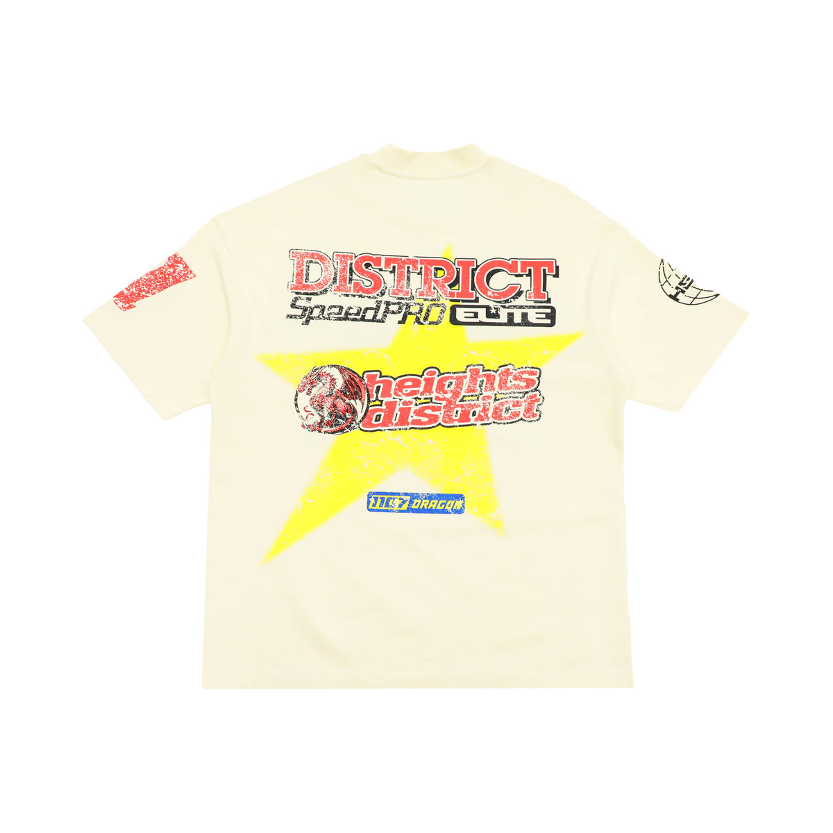 fast wheels cream back flat lay on white.