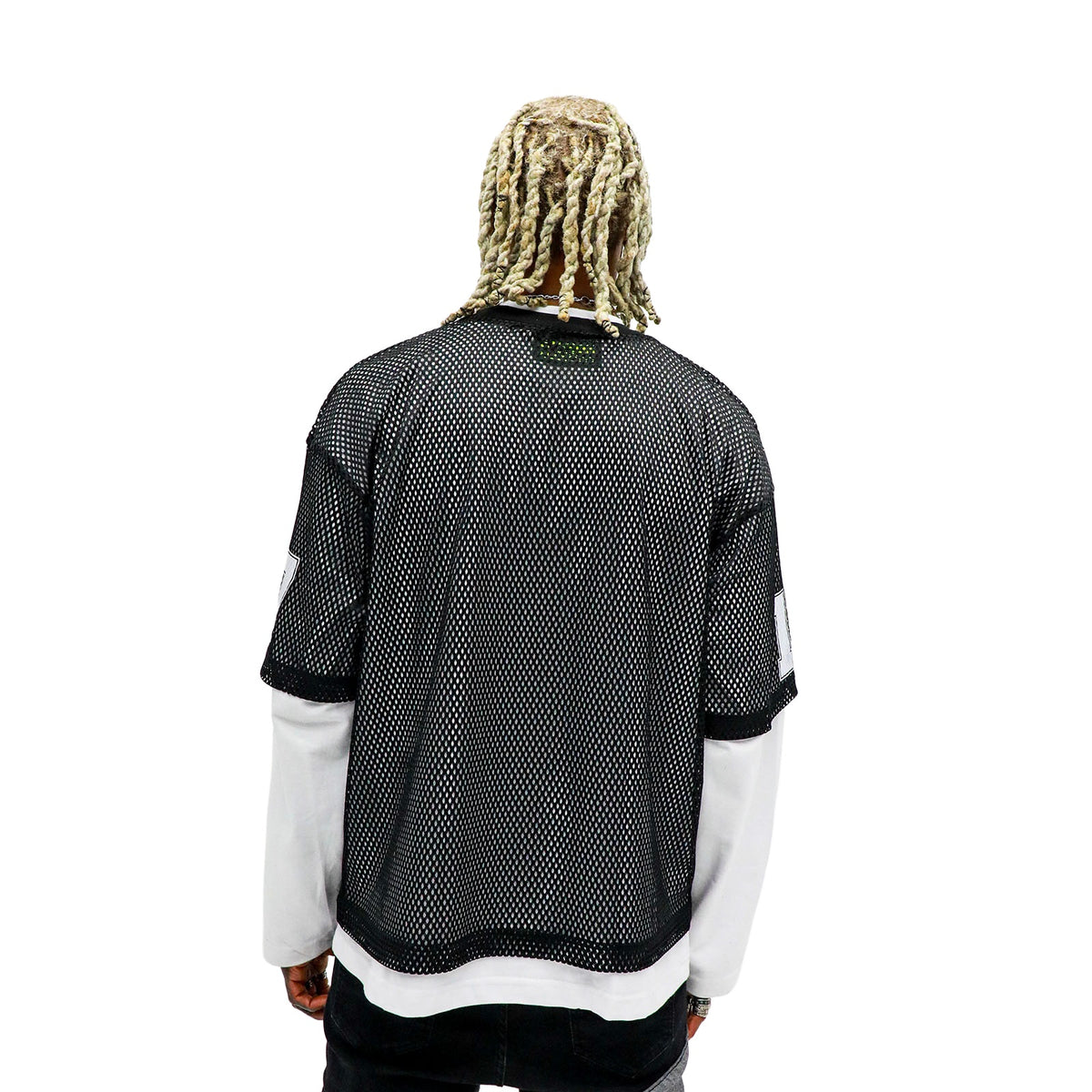 Heights University Mesh Jersey modeled back