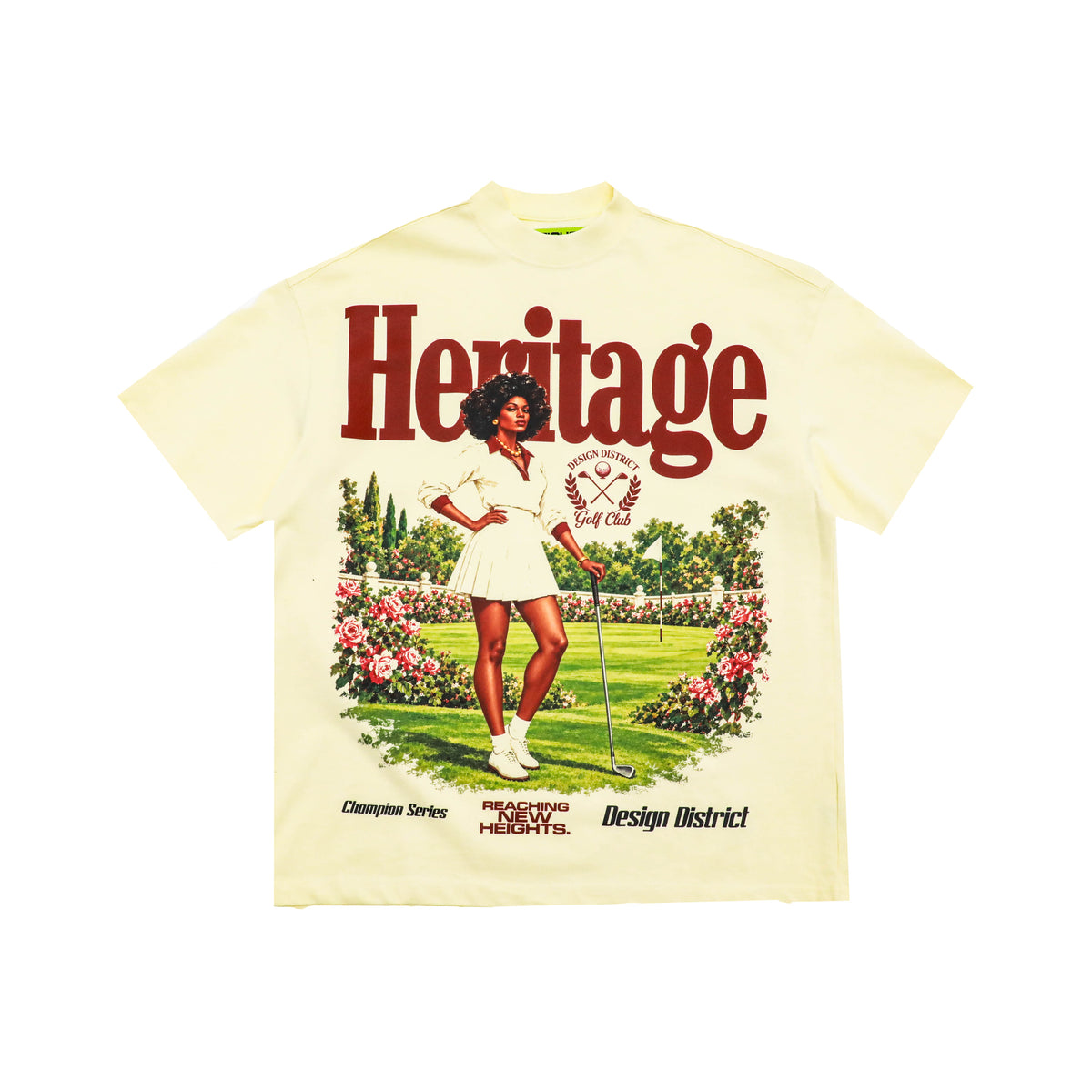 Heritage Tee Time — front flat on white background