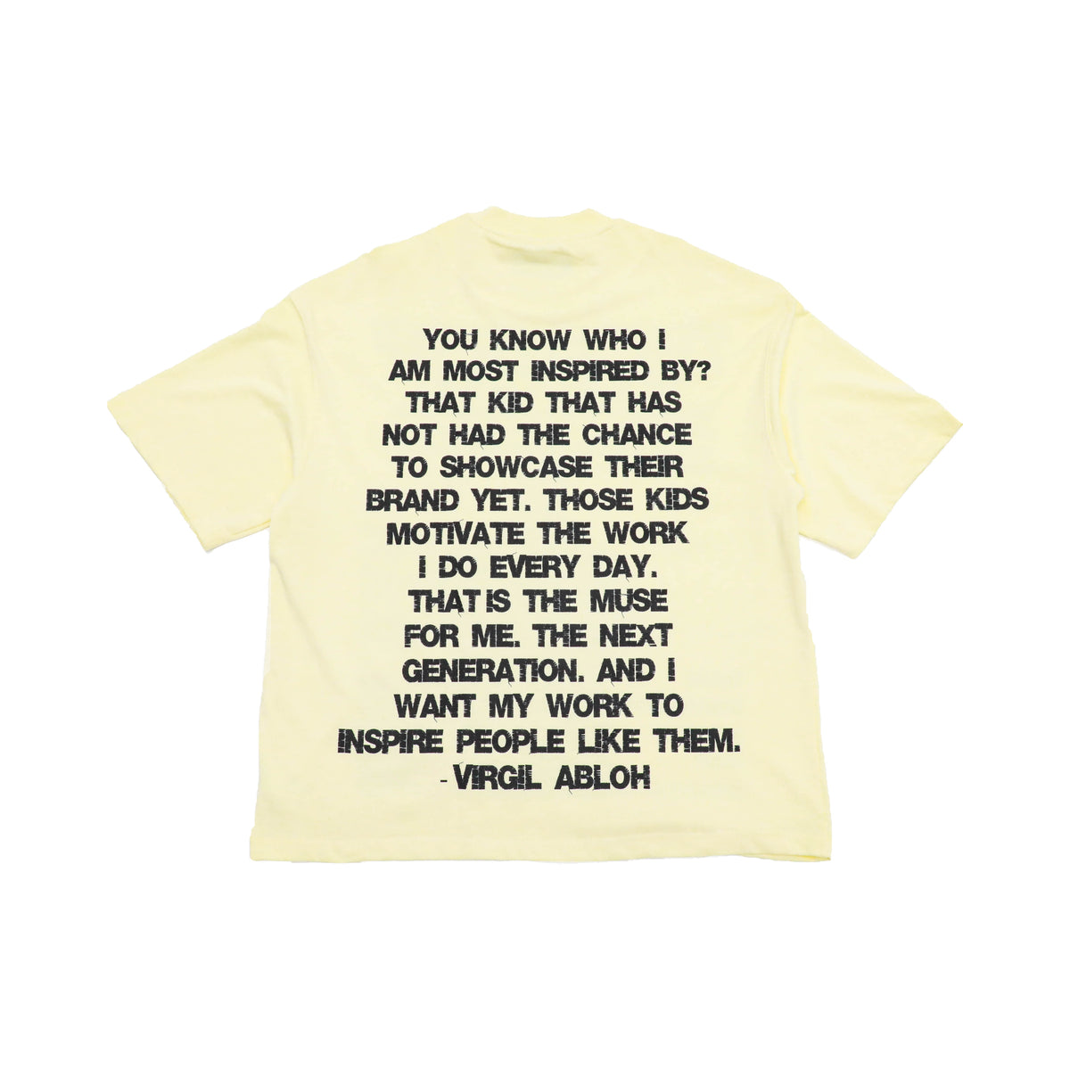life of virgil cream back flat lay on white.