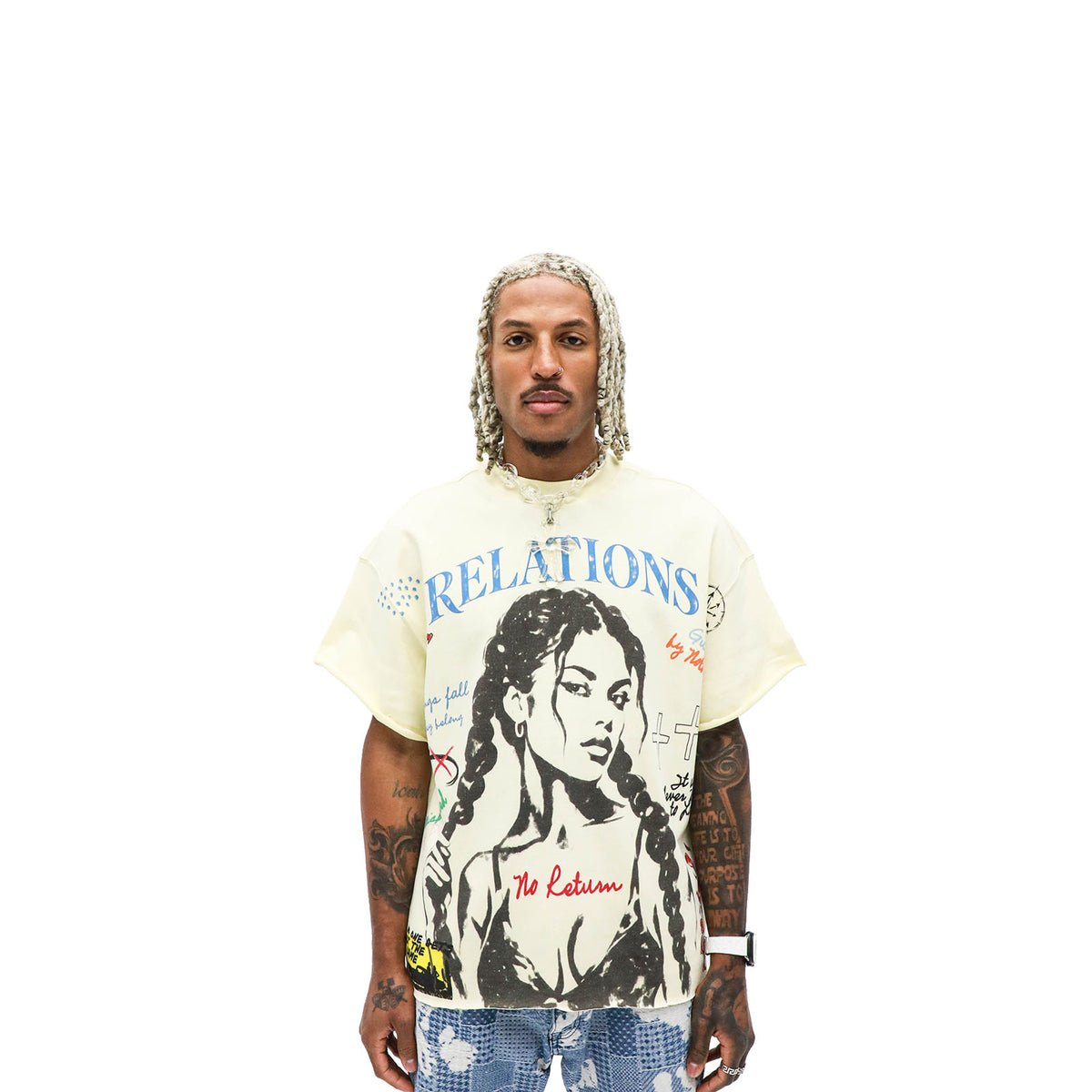 Relations No Return T-shirt modeled front