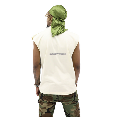 Back view of a HeightsDistrict Sade T-Shirt featuring a casual fit and minimalist design on soft fabric.