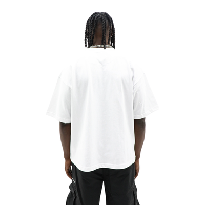 Back view of a Dirty Souf Temptation Is a Business T-shirt featuring bold graphic design on black fabric.